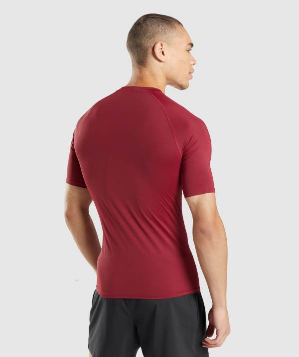 Panske Tricka Gymshark Element Baselayer Bordove | YW2835094
